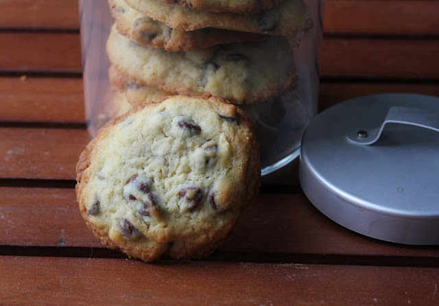 frisch gebackener Keks mit Schokoladentropfen (Chocolate Chip Cookie)