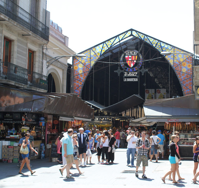 Die berühmte Markthalle La Boqueria in Barcelona