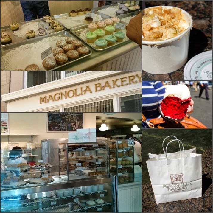 Magnolia Bakery, Cupcakes, Banana Pudding, Café, Cupcakes, Red Velvet Cupcake, Rockefeller Center, Rockefeller Plaza, Manhattan, New York, USA