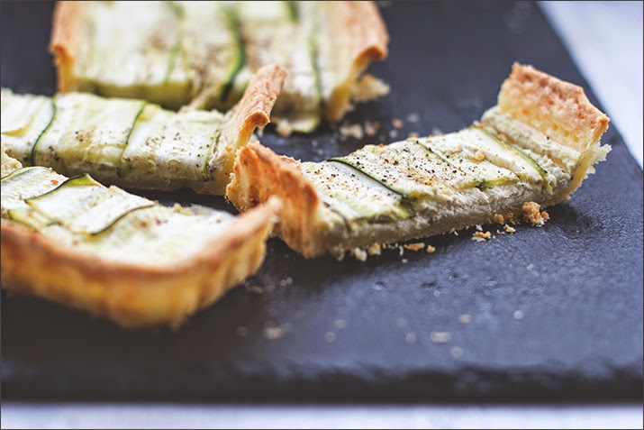 Zucchini-Tarte mit Ziegenfrischkäse und Parmesan-Knusperboden - moey&amp;#39;s ...