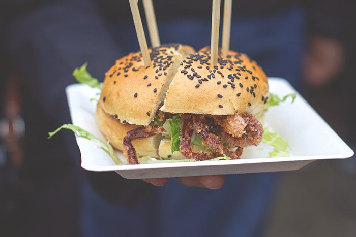 Softshell-Crab-Sandwich von The Wurst Case Szenario beim Street Food Festival in Köln