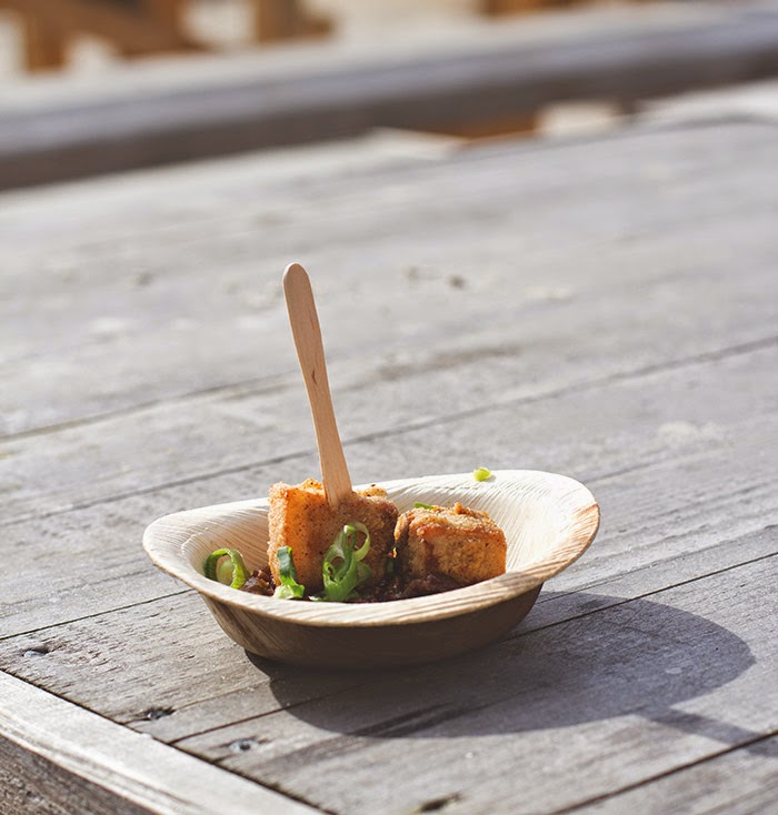 Street Food Festival in Köln bei Jack in the Box im März 2015 Crispy Pork Belly Thai Style von den Ol' Spice Boyz / Straßenküche aus Düsseldorf beim Street Food Festival Köln