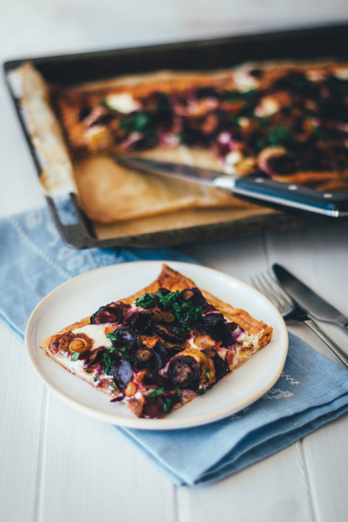 Schnelle Feierabendküche: Knusprige bunte Möhrentarte mit Ricotta und ...