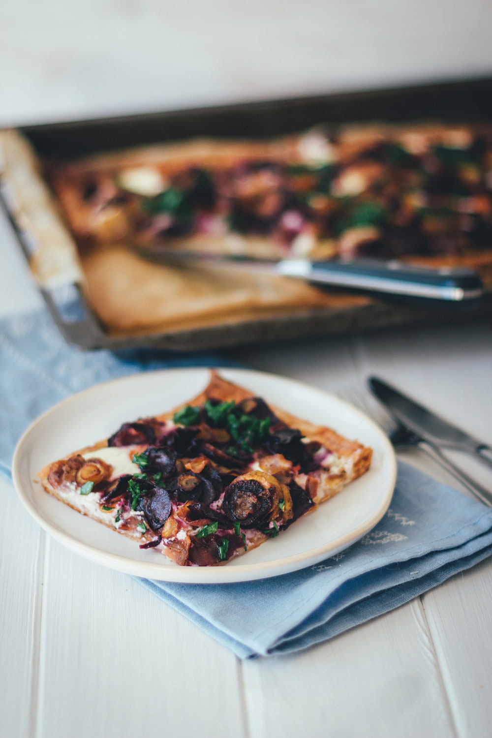 Schnelle Feierabendküche: Knusprige bunte Möhrentarte mit Ricotta und ...