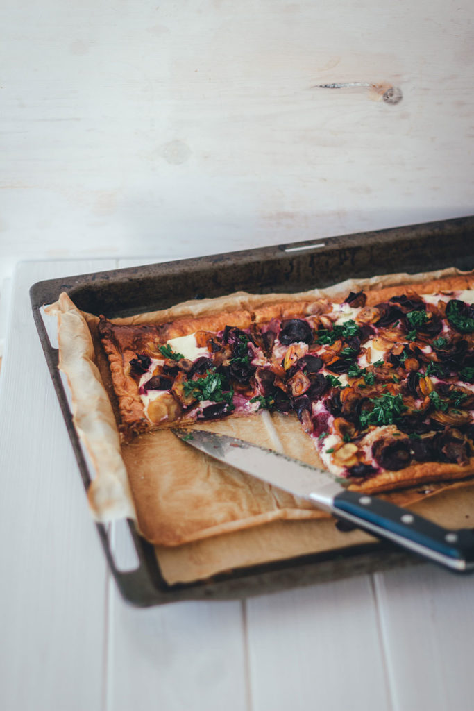 Schnelle Feierabendküche: Knusprige bunte Möhrentarte mit Ricotta und ...