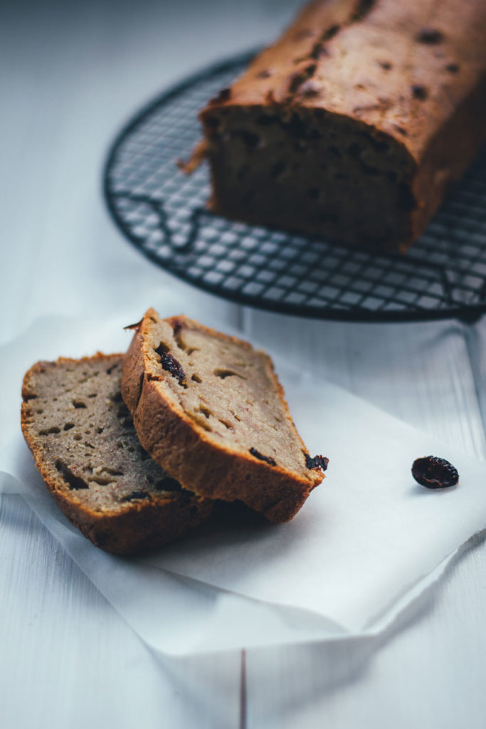 Bananenbrot mit knusprigem Karamell-Topping