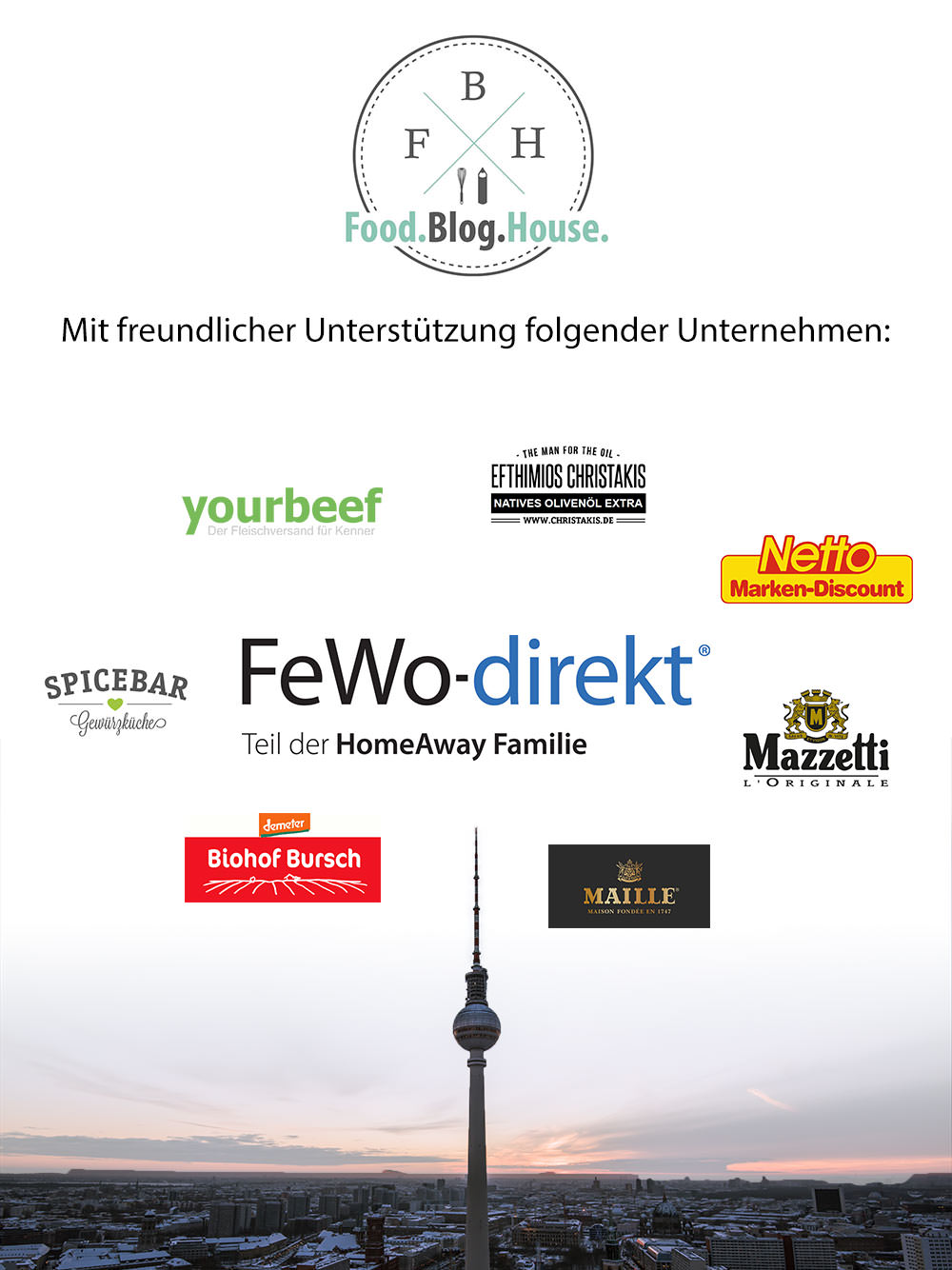 Food.Blog.House Sponsoren fewo-direkt yourbeef maille mazzetti netto marken-discount biohof bursch spicebar