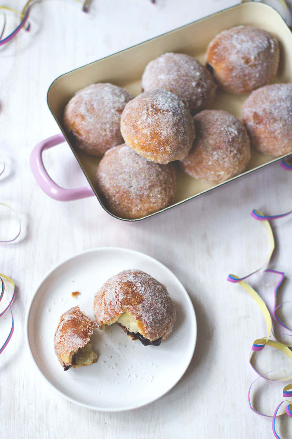 Rezept für Ofen-Berliner (Berliner aus dem Ofen) mit Pflaumenmus von moeyskitchen.com