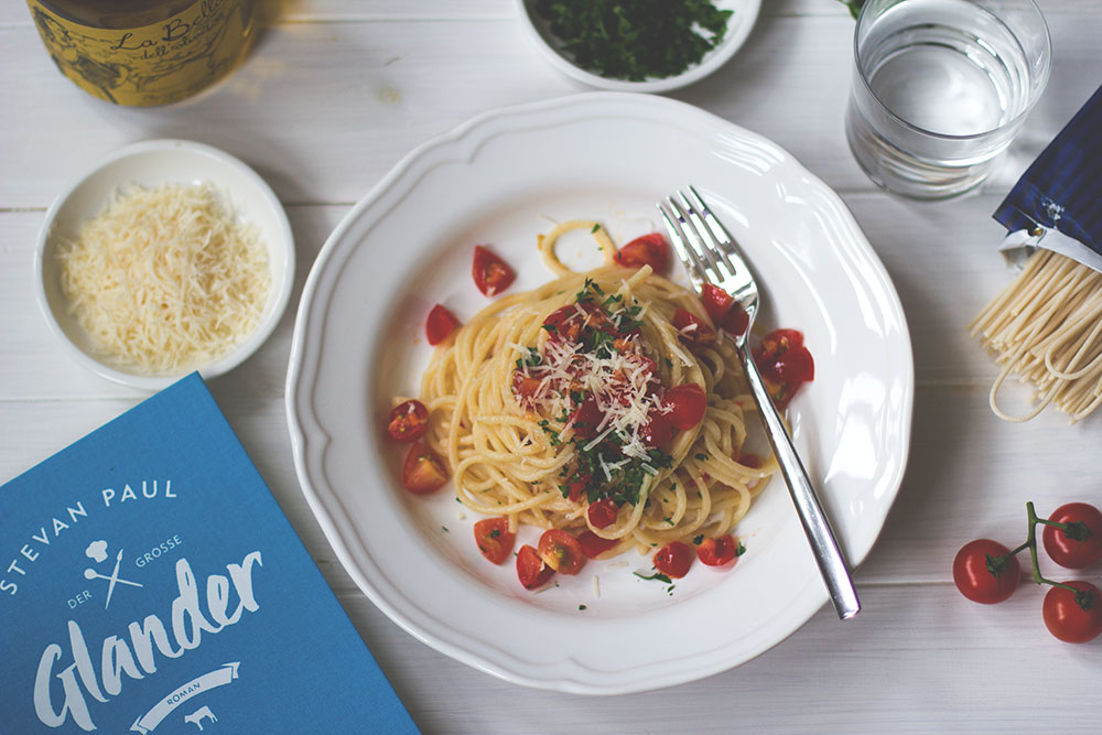 Das Rezept für die Spaghetti aus Gragnano zur Blogparade von Stevan Pauls Roman "Der große Glander"