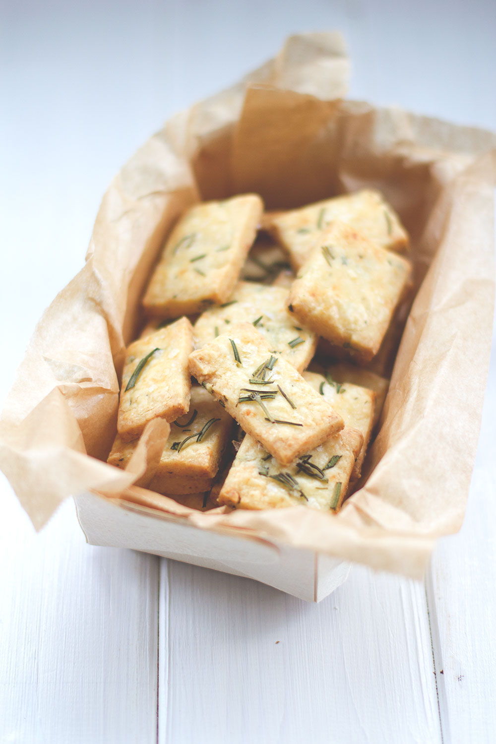 Rezept für herzhaftes Shortbread mit Cheddar und Rosmarin