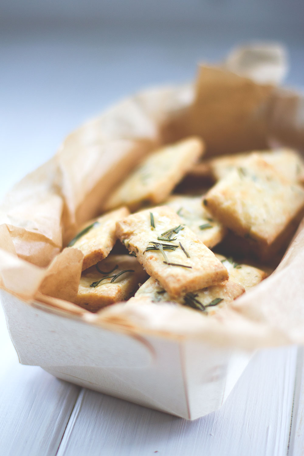 Rezept für herzhaftes Shortbread mit Cheddar und Rosmarin