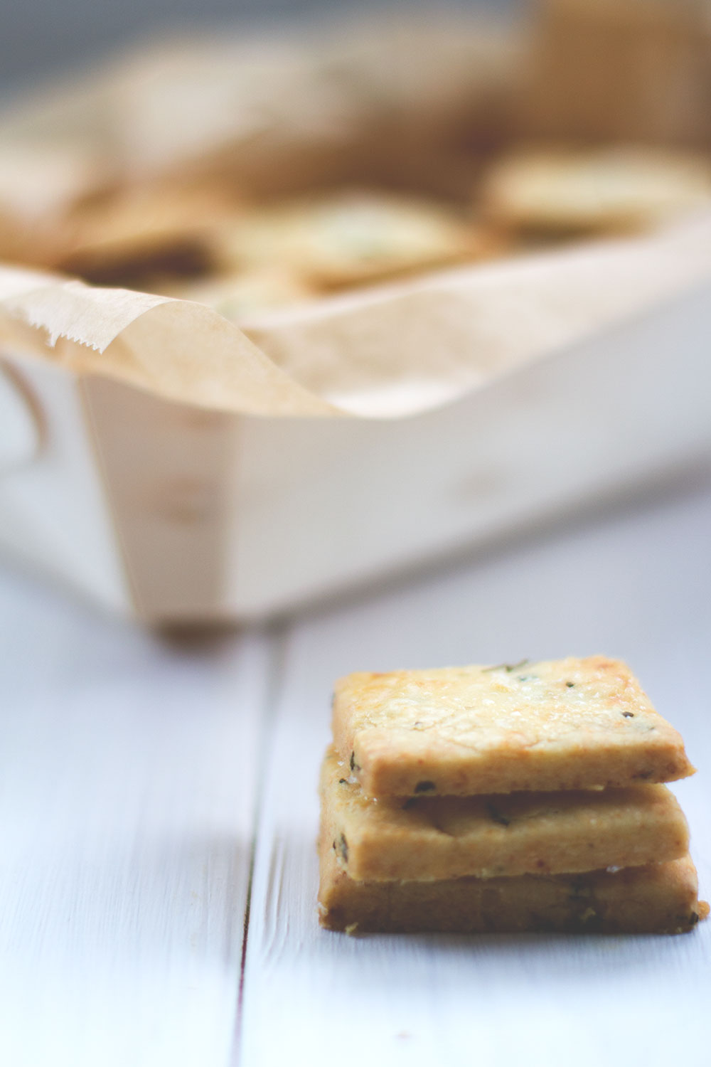 Rezept für herzhaftes Shortbread mit Cheddar und Rosmarin