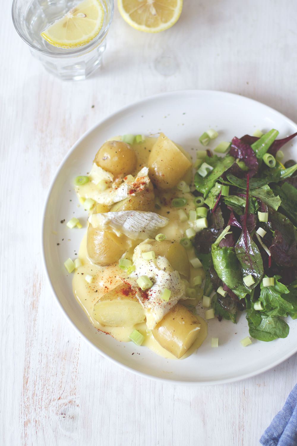 Rezept für neue Kartoffeln mit gebackenem Camembert | moeyskitchen.com