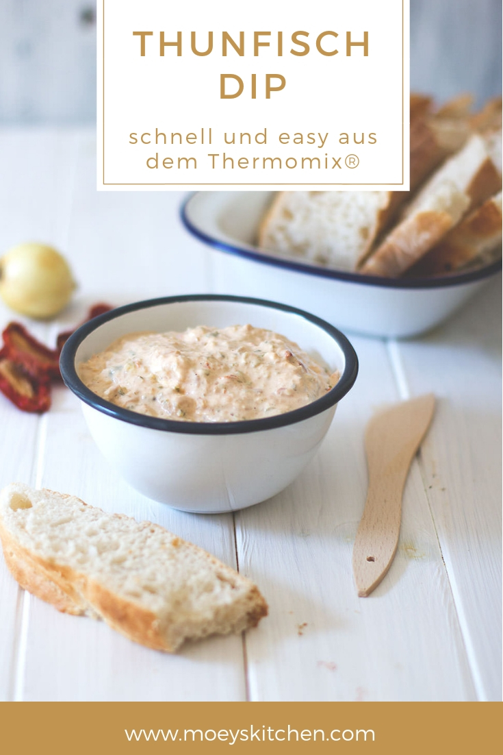 Rezept für schnellen und einfachen Thunfisch-Dip aus dem Thermomix | moeyskitchen.com #thunfischdip #rezept #thermomix #tm5 #dip