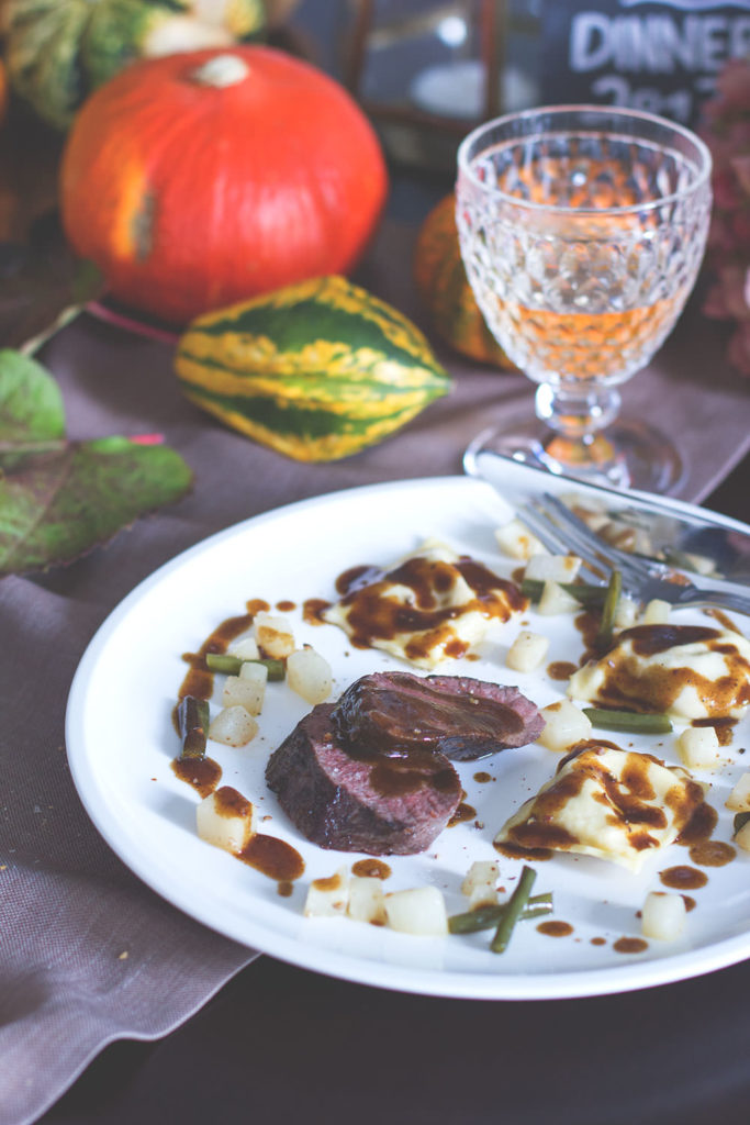 Herbst Dinner Dessert: Ricotta-Mascarpone-Mousse mit gebackenen ...
