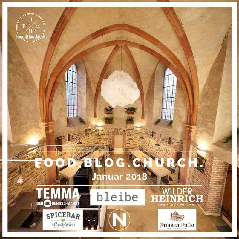 Food.Blog.Church 2018 Banner und Sponsoren