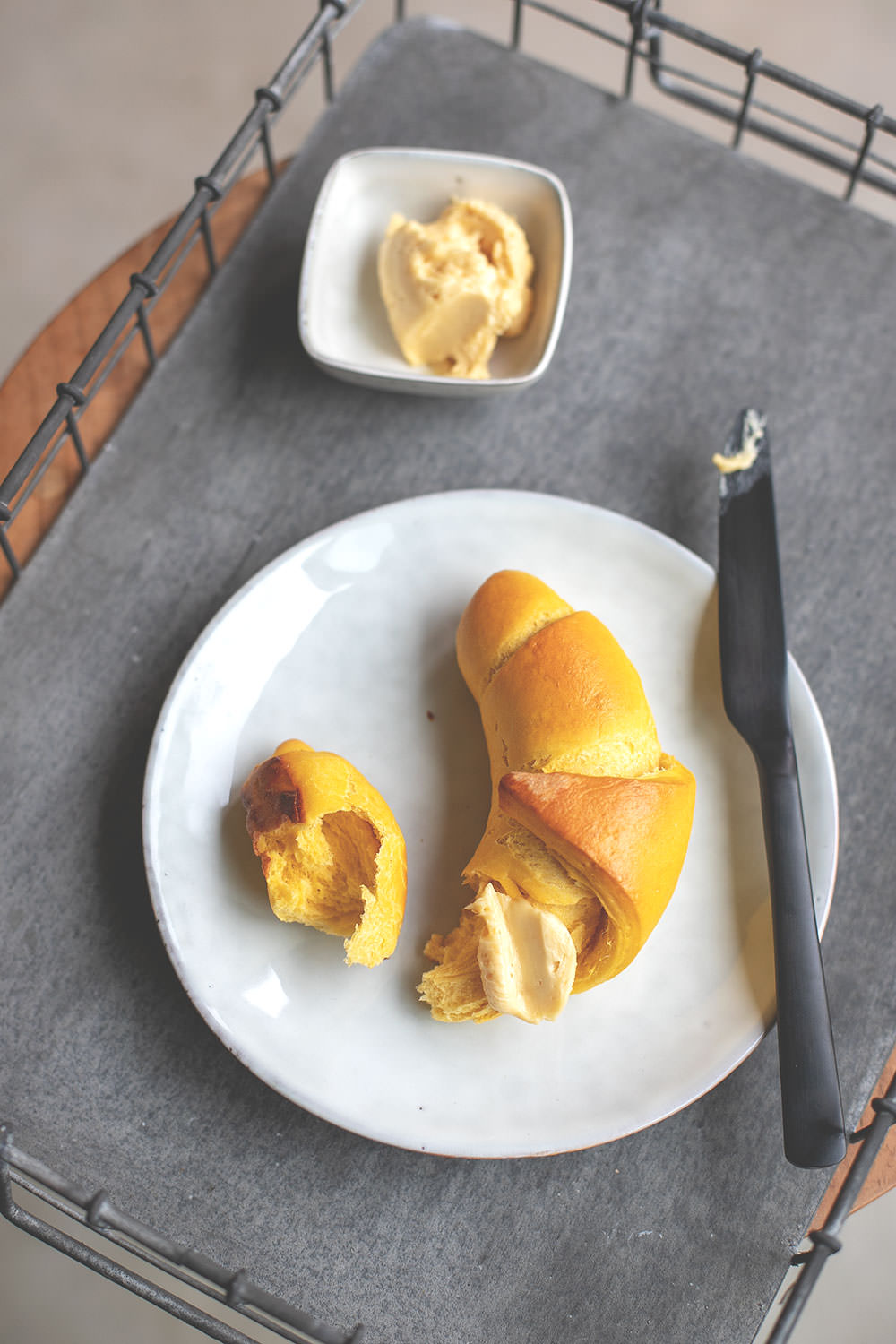 Rezept für Süßkartoffelhörnchen mit Ahornsirup-Butter | Food.Blog.House 2018 Holland | moeyskitchen.com