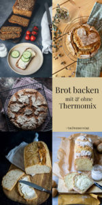 Collage Blogger Rezepte zum Brot backen mit dem Thermomix