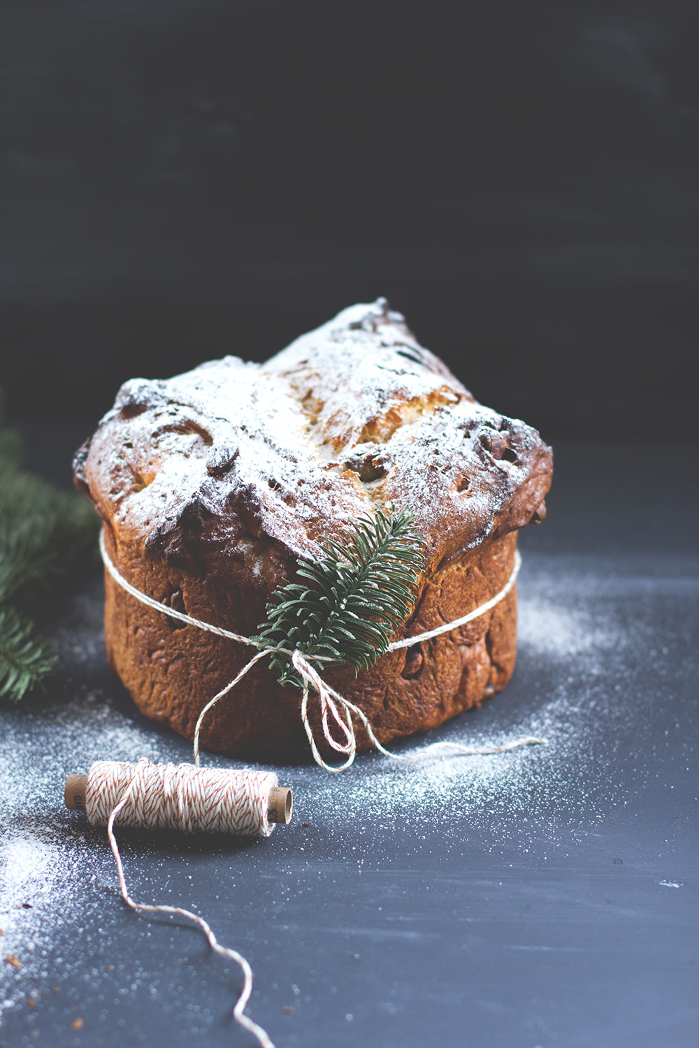 Schokoladen-Pistazien-Panettone schmeckt der ganzen Familie und ist perfekt für die Weihnachtstage | Kuchen für die Weihnachtszeit, ohne Trockenfrüchte | einfach und lecker selbst gemacht | moeyskitchen.com