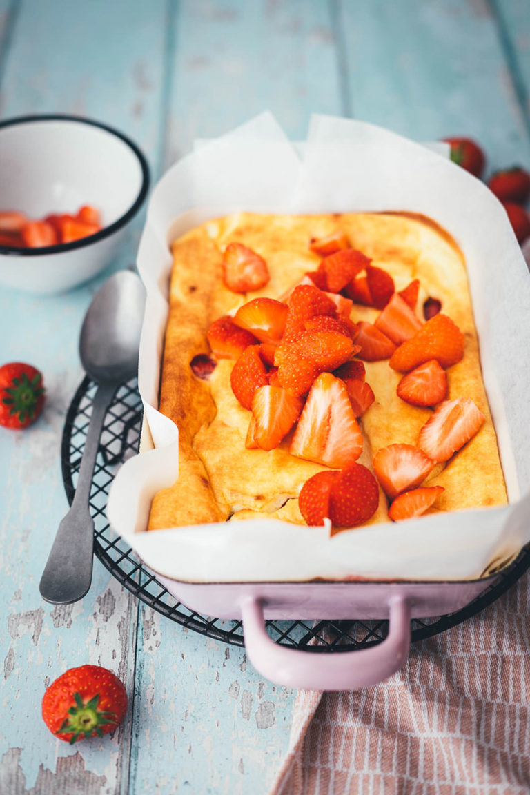 Luftiger Quark-Auflauf mit Erdbeeren - moey&amp;#39;s kitchen foodblog