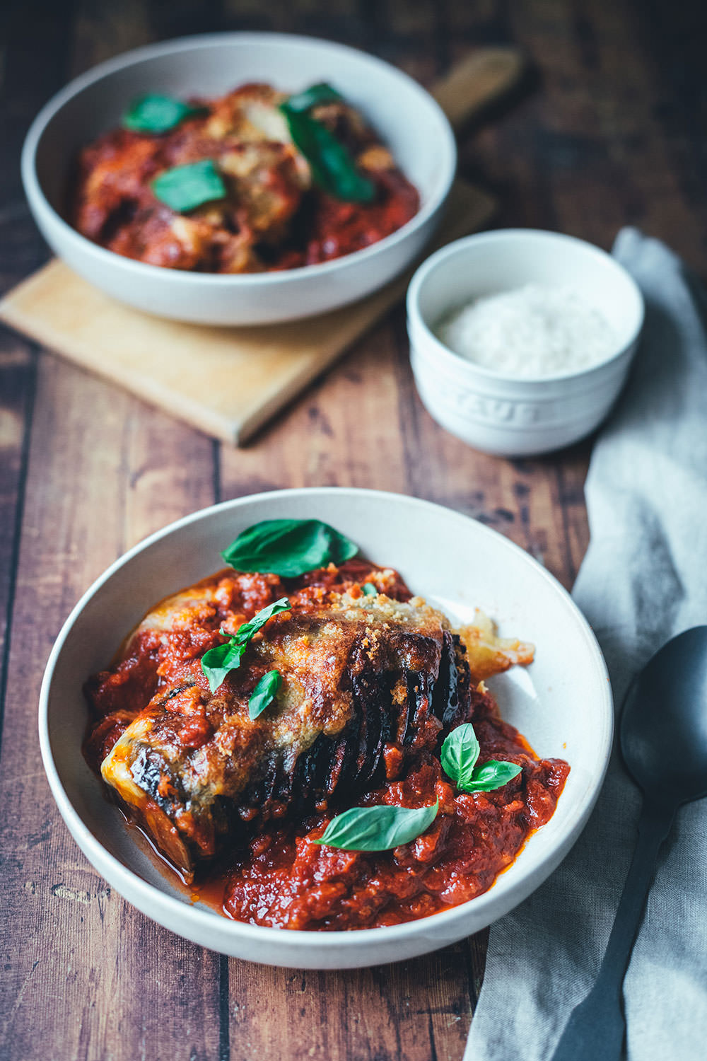 Hasselback Auberginen – Parmigiana di Melanzane - moey&amp;#39;s kitchen foodblog