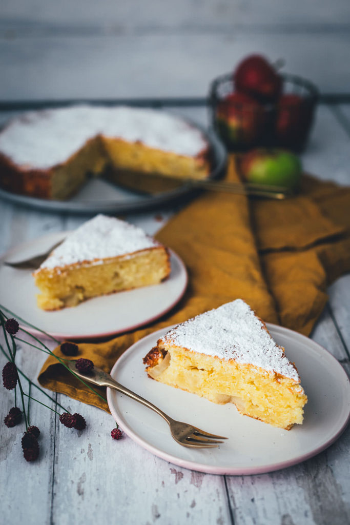 Italienischer Apfelkuchen mit Olivenöl und Ricotta - moey&amp;#39;s kitchen ...