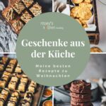 Collage der Rezeptsammlung Geschenke aus der Küche – mit vier leckeren Gebäckmotiven als Titelbild für meine Rezeptsammlung