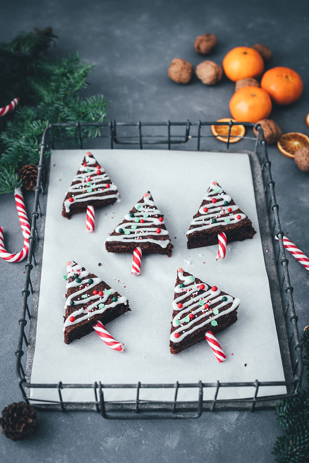 Weihnachtsbaum-Brownies | moeyskitchen.com