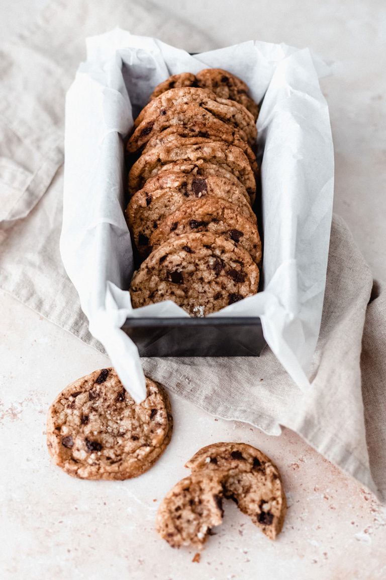 Shortbread Chocolate Chip Cookies moey's kitchen foodblog