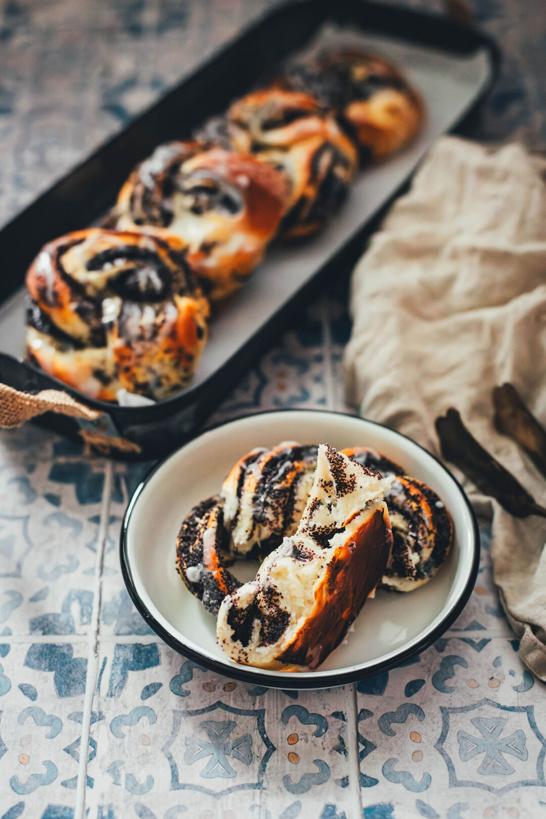 Rezept für Mohnschnecken aus Hefeteig - moey&amp;#39;s kitchen foodblog