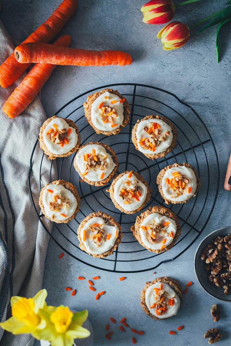 Carrot Cake Cookies mit Frischkäse-Frosting - moey&amp;#39;s kitchen foodblog