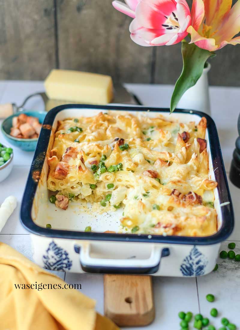 Spargelauflauf mit Erbsen und Kasseler von was eigenes