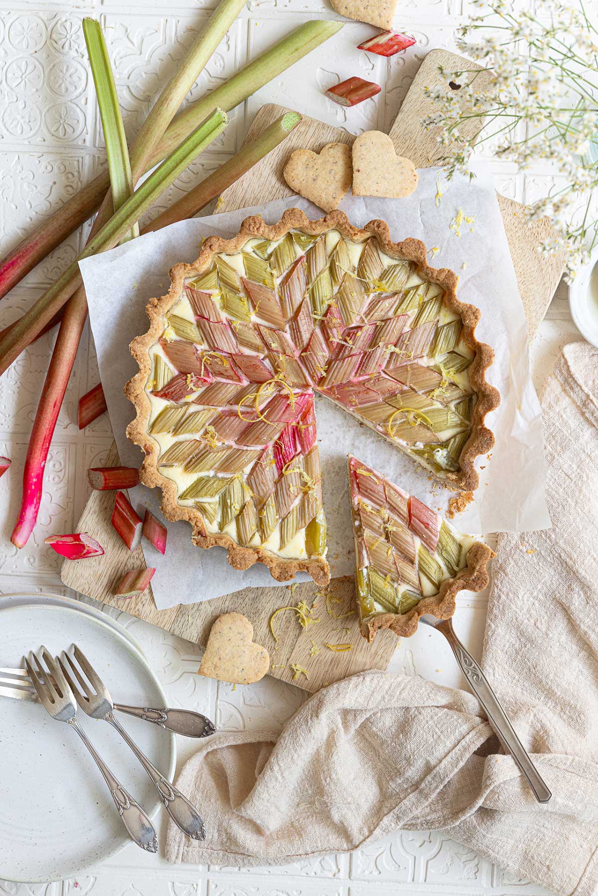 Rhabarber-Schmand-Tarte von Sarah von Feiertäglich