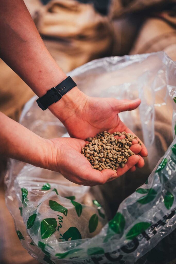 Rohkaffee in der Kaffeerösterei Hedekaffe | moeyskitchen.com