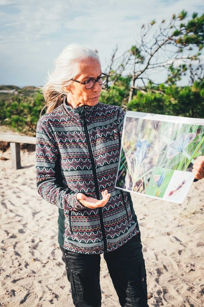Vibeke erklärt uns Natur und Flora in Fjand am Strand und in den Dünen | moeyskitchen.com